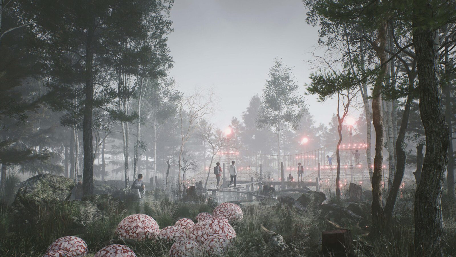 En 3-D render av Hagedumpa Parcade i Larvik med aktivitetsområdet The Swamp (Asplan Viak)