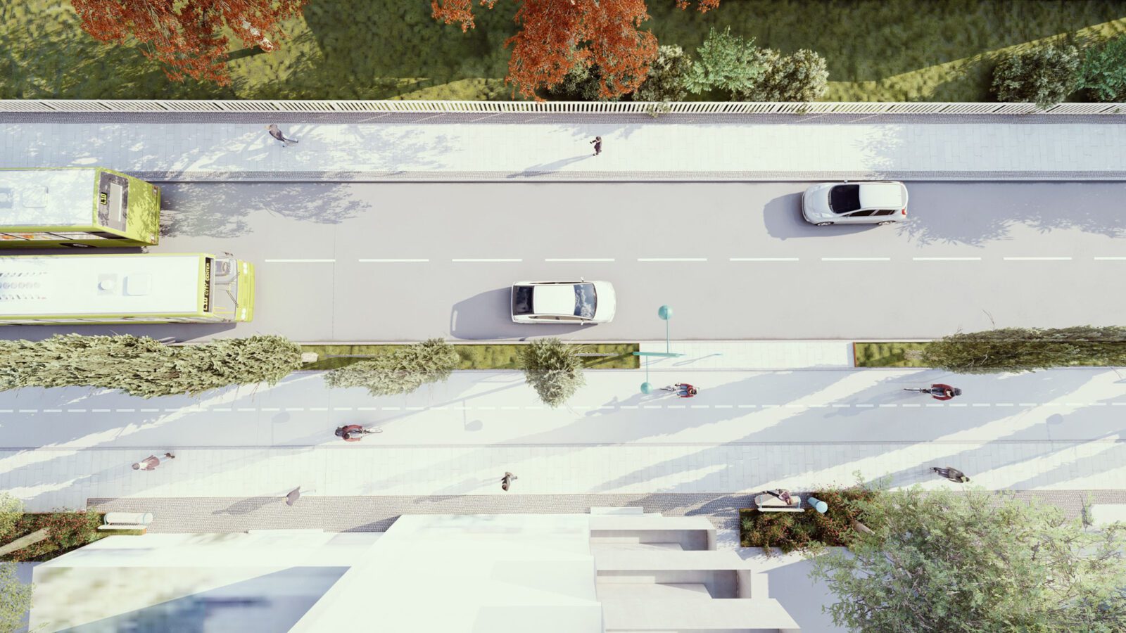 Innherredsveien, Voldsminde overblikk (ill: Asplan Viak)