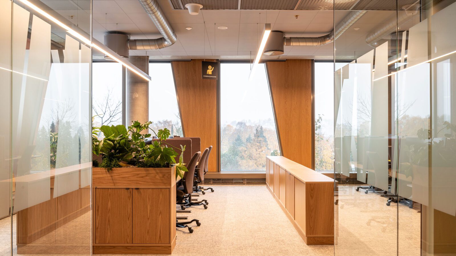Kombinasjonssone i kontorlandskap